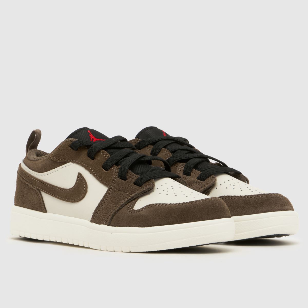 Nike Jordan Air Jordan 1 Low Junior in Beige & Brown Nike Jordan Air Jordan 1 Low 1