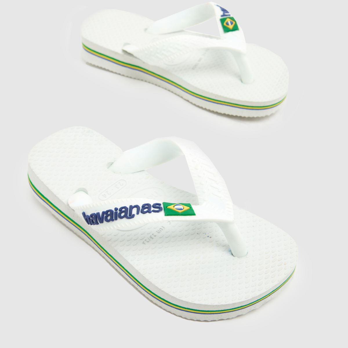 Havaianas Brasil Logo Junior in White Havaianas Brasil Logo 4