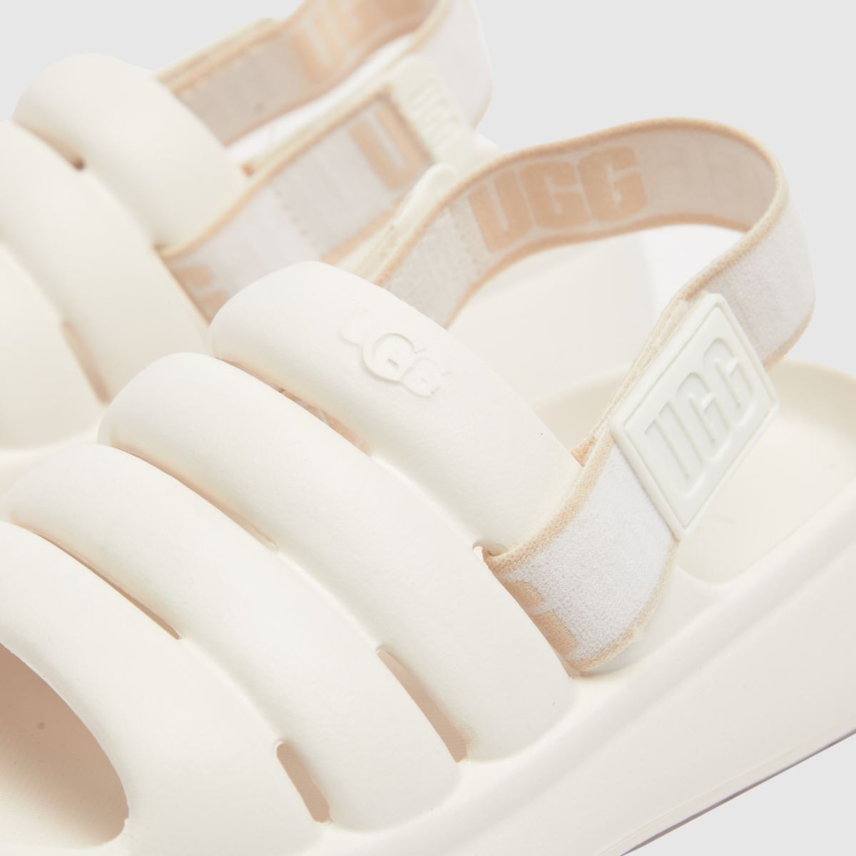 Kids Junior White UGG Sport Yeah Sandals schuh