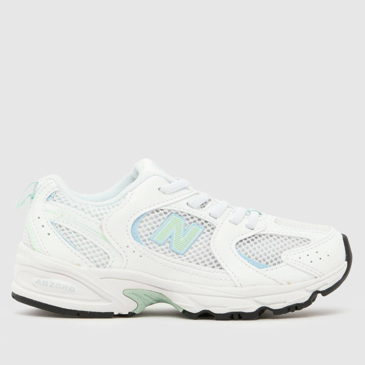 New Balance White Multi 530 Junior Trainers