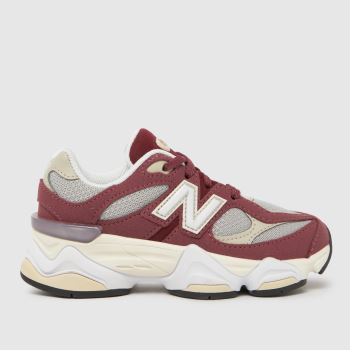New Balance Burgundy 9060 Junior