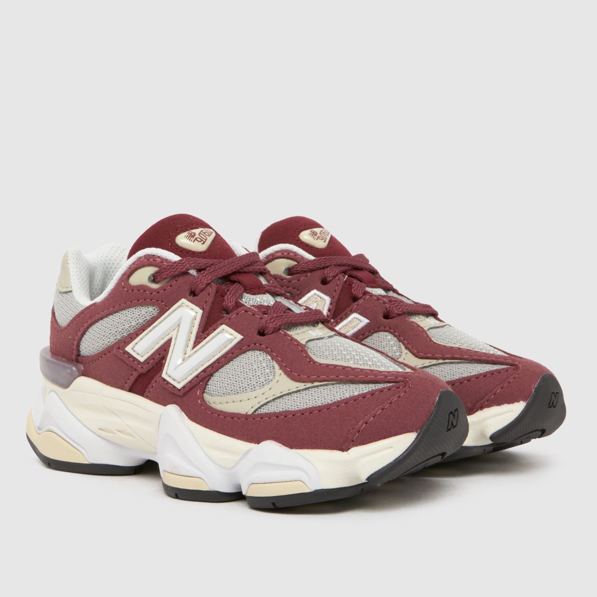 New Balance 9060 Junior in Burgundy New Balance 9060 1