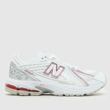 New Balance White & Red 1906 Junior