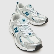 New Balance 530 Junior in White & Blue New Balance 530,3 of 4