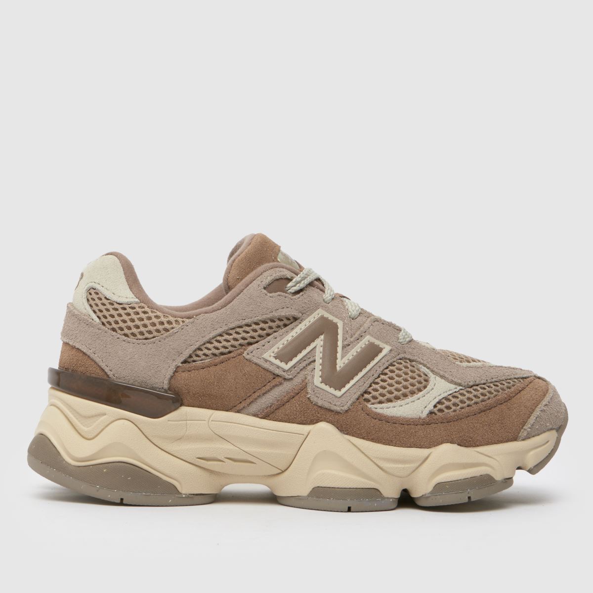 New Balance Brown Multi 9060 Junior Trainers