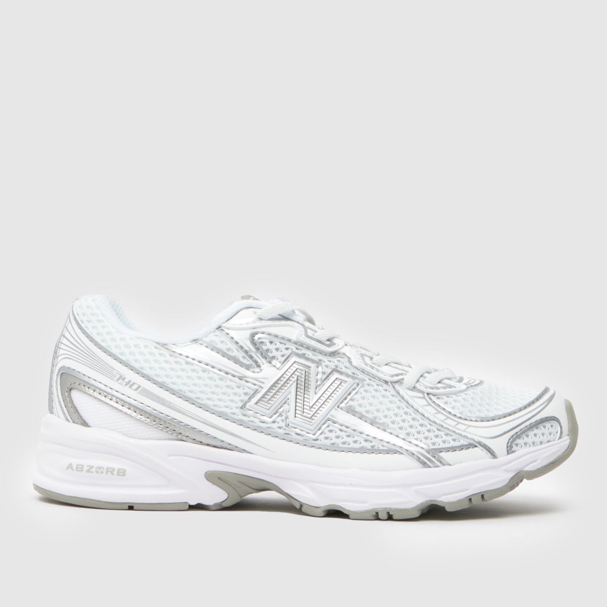 New Balance White 740 Junior Trainers