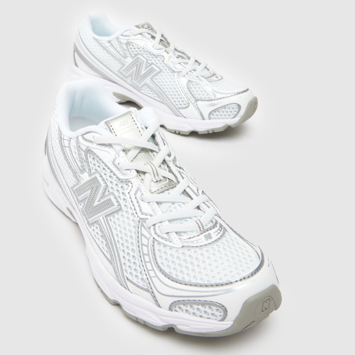 New Balance White 740 Junior Trainers