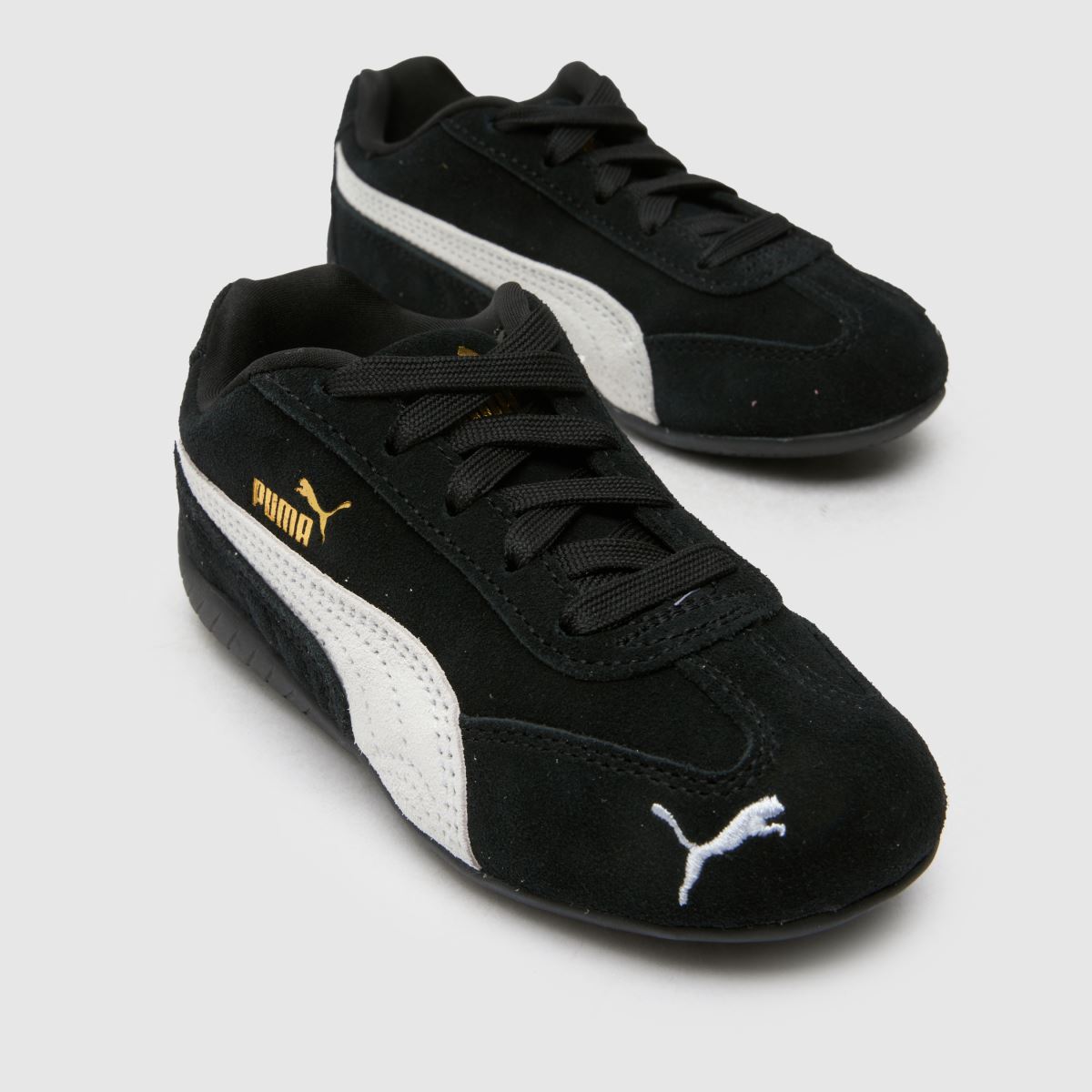 PUMA Speedcat Junior in Black & White PUMA Speedcat 4
