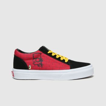 Vans black & red old skool simpsons trainers junior Vans black & red old skool simpsons trainers junior