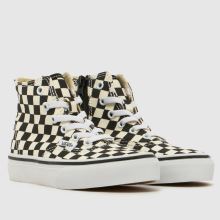 Vans Authentic Hi 2.0 Junior in White & Black Vans Authentic Hi 2.0,2 of 4