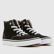 Vans Authentic Hi 2.0 Junior in Black & White Vans Authentic Hi 2.0,2 of 4