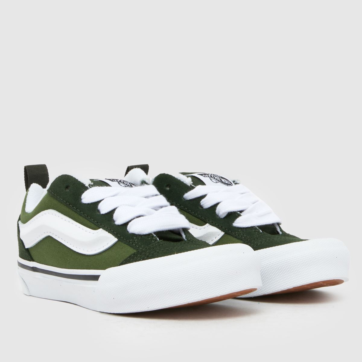Vans Knu Skool Junior in Dark Green Vans Knu Skool 1