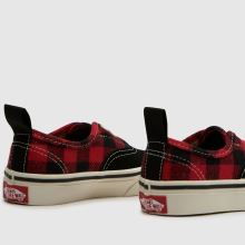 Vans Authentic Junior in Black & Red Vans Authentic,4 of 4