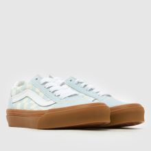Vans Old Skool Junior in Pale Blue Multi Vans Old Skool,2 of 4