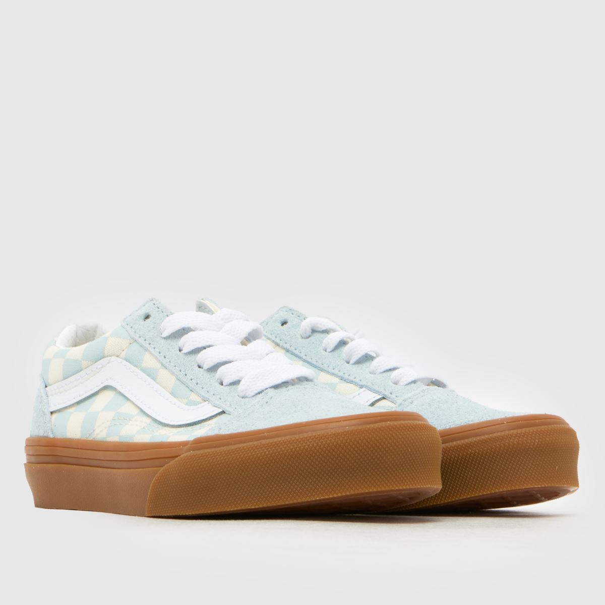 Vans Old Skool Junior in Pale Blue Multi Vans Old Skool 1