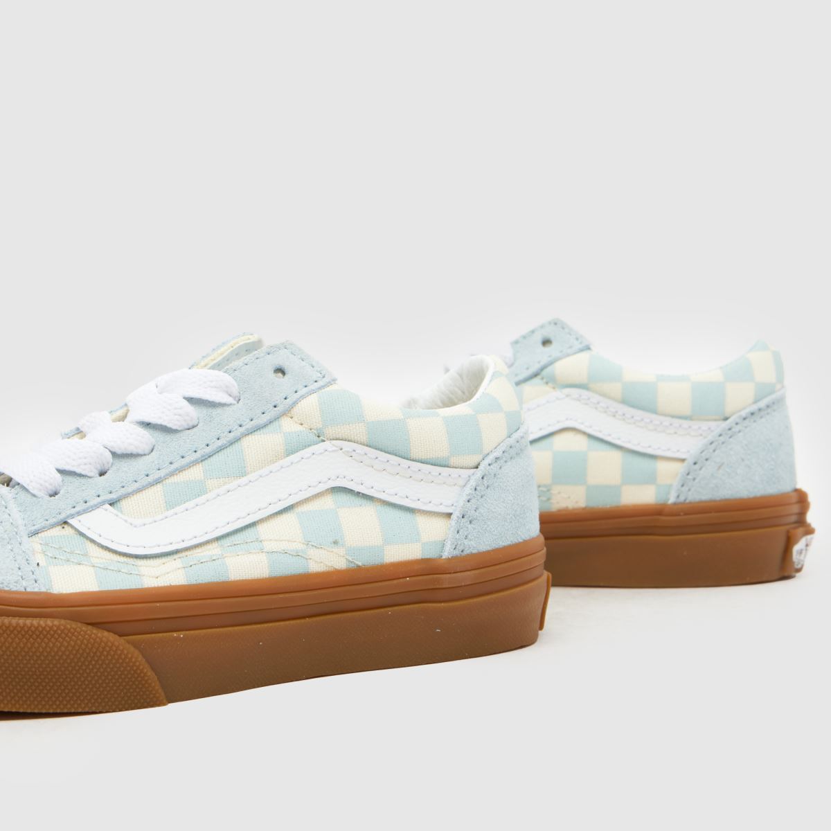 Vans Old Skool Junior in Pale Blue Multi Vans Old Skool 7