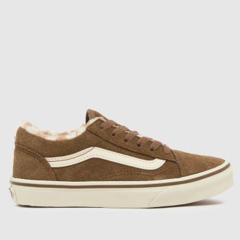 Vans Brown Old Skool Cozy Junior