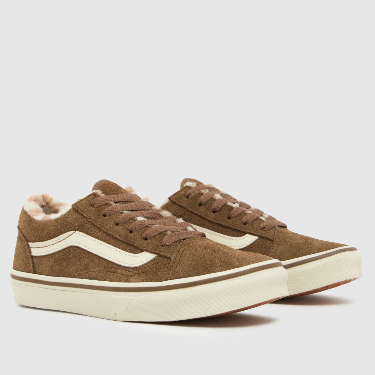 Vans Old Skool Cozy Junior in Brown Vans Old Skool Cozy 1