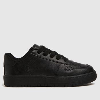schuh black mighty lace up trainers junior schuh black mighty lace up trainers junior