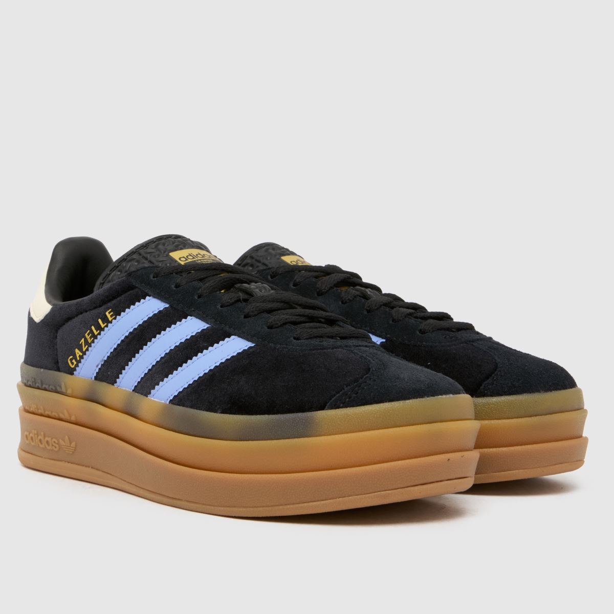 Kids Youth Black Multi adidas Gazelle Bold Trainers schuh