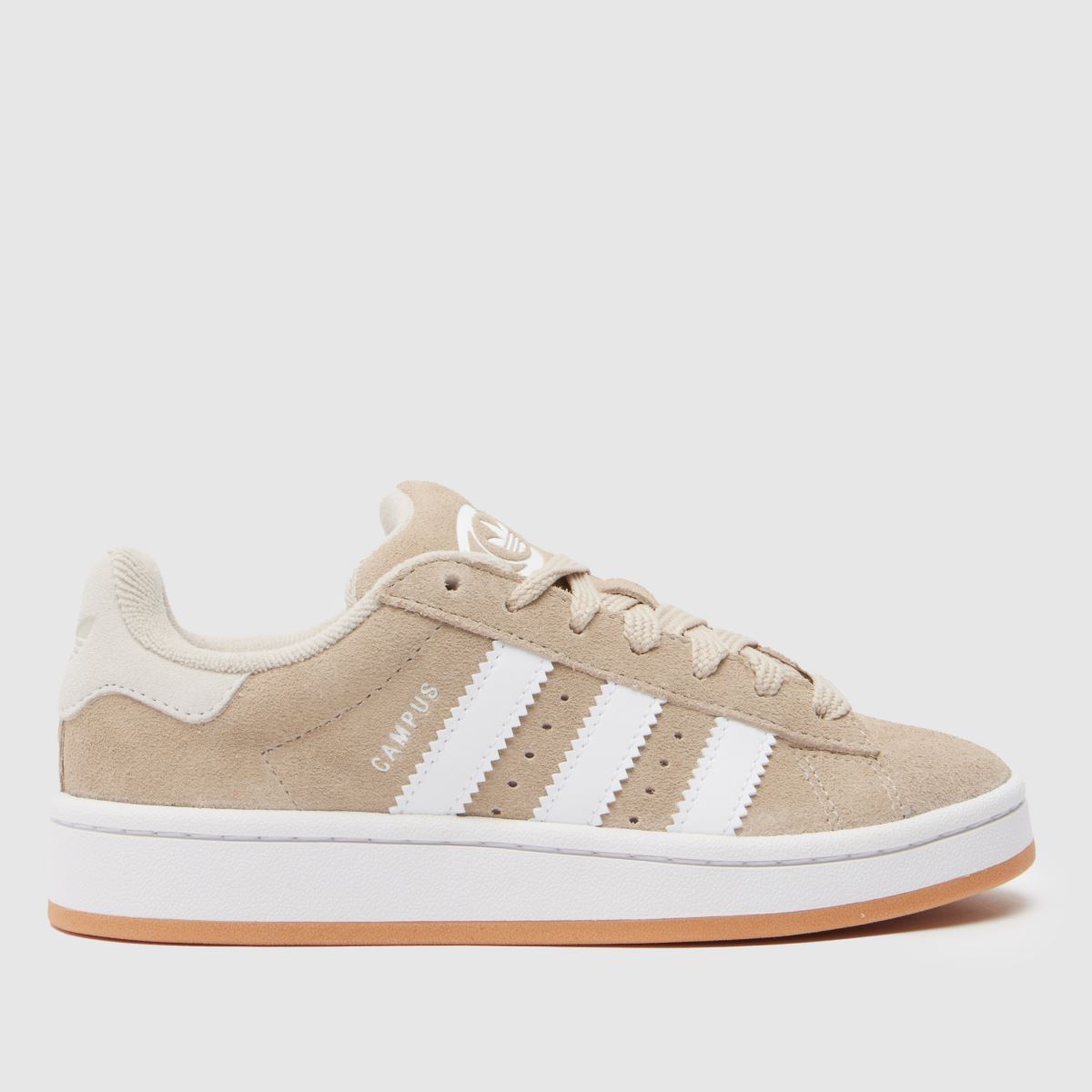 adidas Kids Campus 00S Trainers in White & Beige, Suede, Size: 3