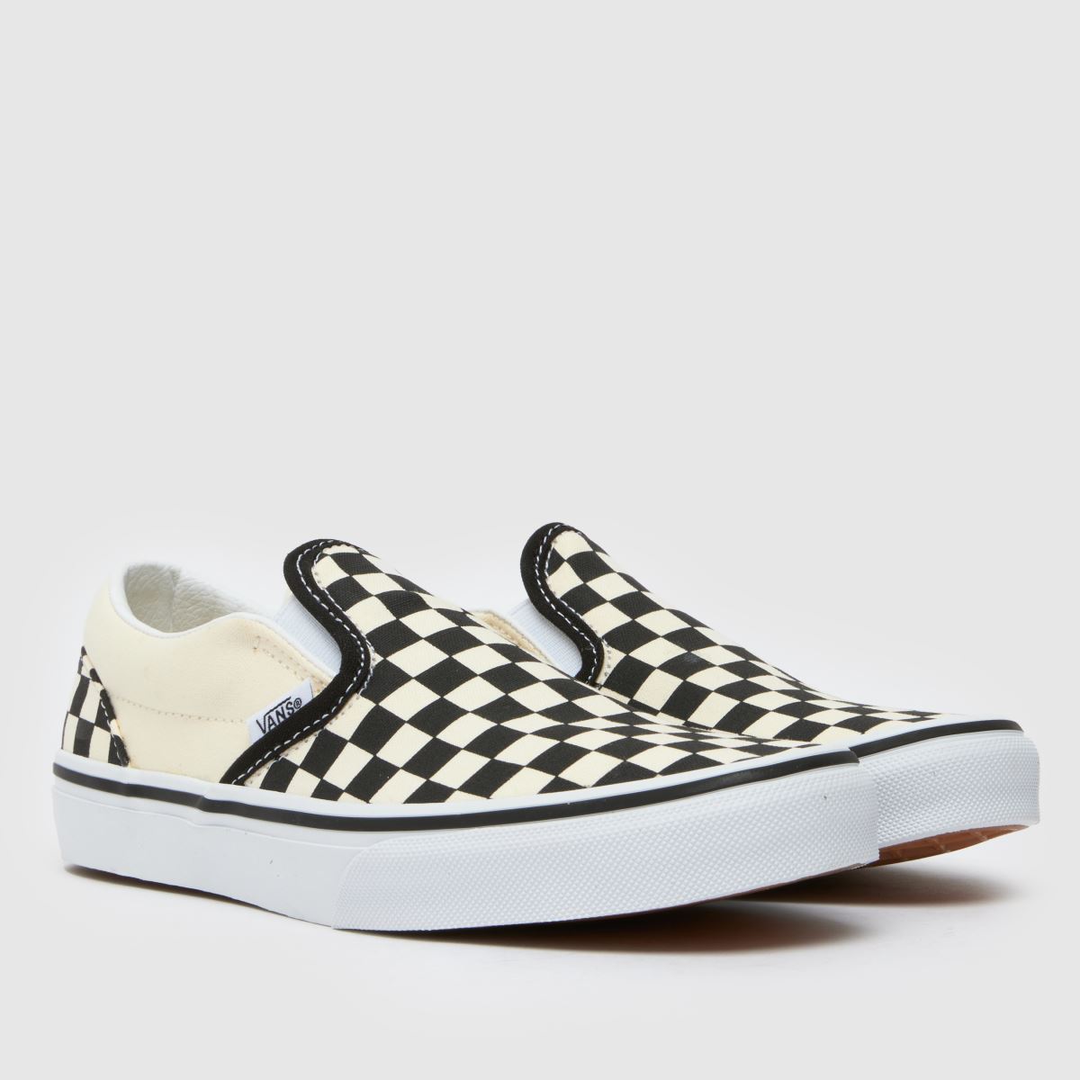 Vans Classic Slip-on Youth in White & Black Vans Classic Slip-on 1