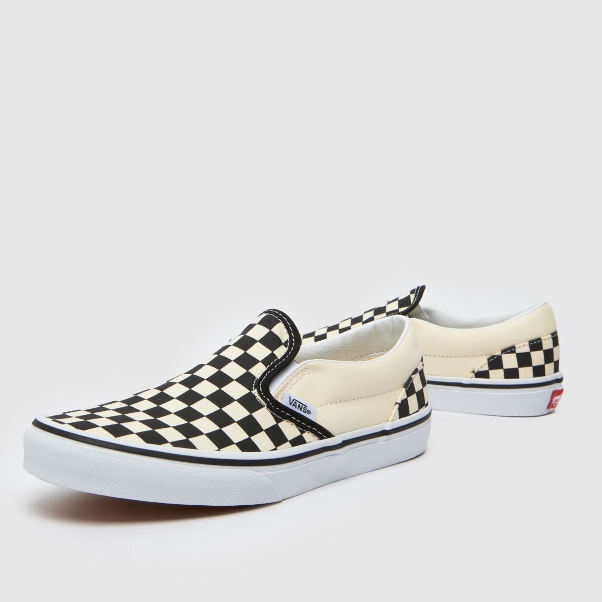 Vans Classic Slip-on Youth in White & Black Vans Classic Slip-on 7