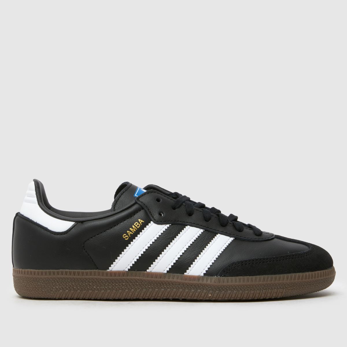 adidas Black & White Samba OG Youth Trainers, Size: 3.5 (EU 36)