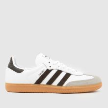 adidas Samba OG Youth in White & Brown adidas Samba OG,1 of 4
