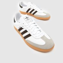adidas Samba OG Youth in White & Brown adidas Samba OG,3 of 4