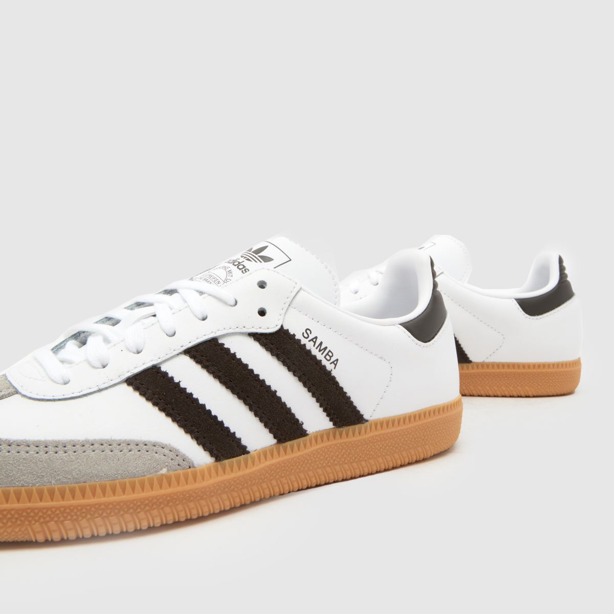 adidas Samba OG Youth in White & Brown adidas Samba OG 7