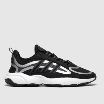 adidas black & grey haiwee trainers youth adidas black & grey haiwee trainers youth