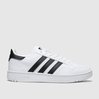 adidas white & black team court trainers youth adidas white & black team court trainers youth