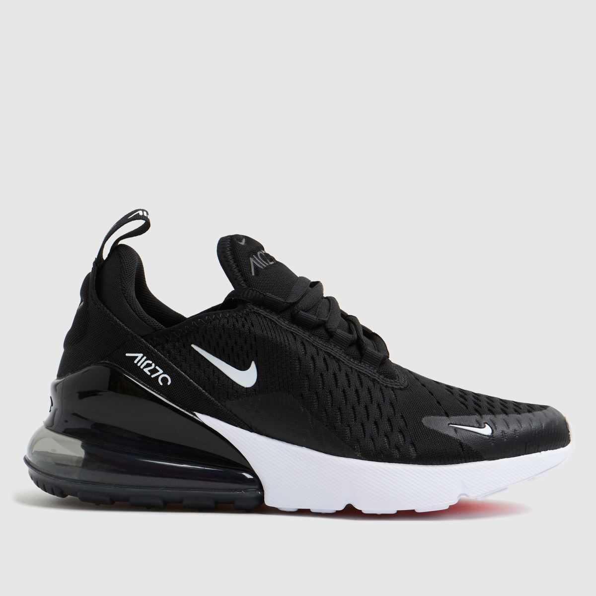 Nike black white air max 270 Youth trainers