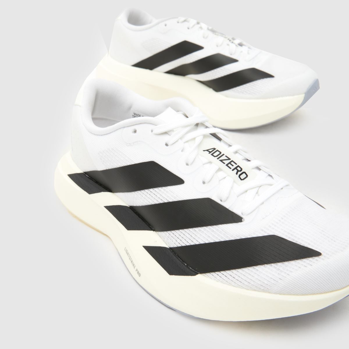adidas Adizero Evo SL Youth in White & Black adidas Adizero Evo SL 4