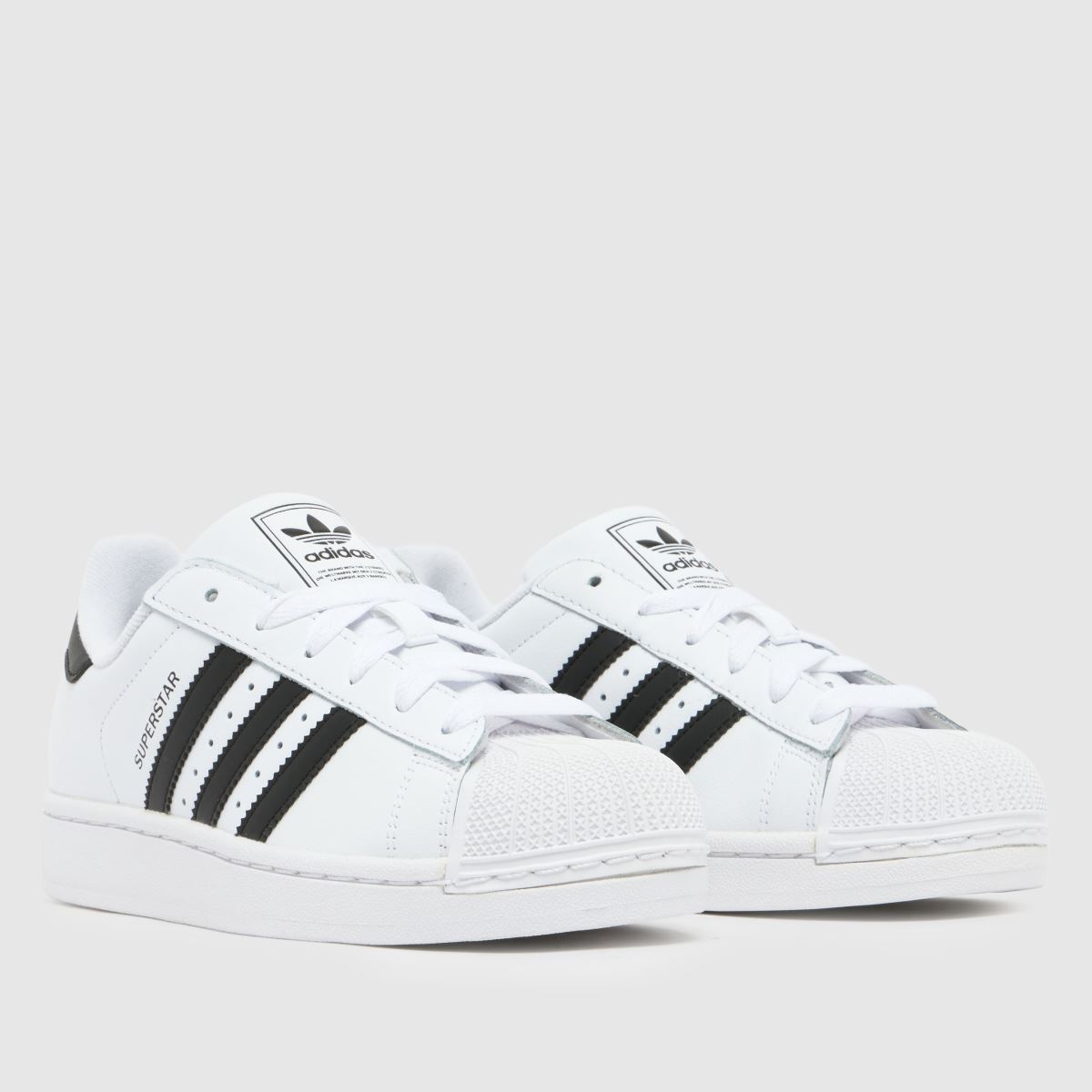 adidas Superstar II Youth in White adidas Superstar II 1