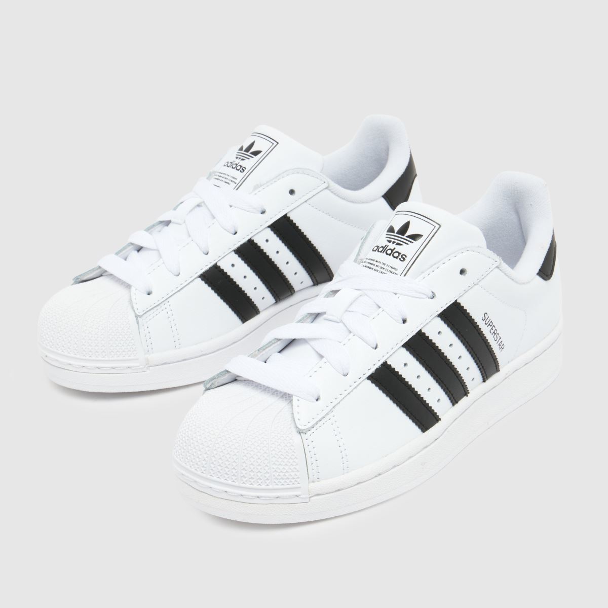 adidas Superstar II Youth in White adidas Superstar II 4