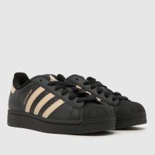 adidas gazelle silver green womens adidas Originals Superstar Junior - Black main image 0