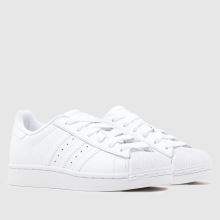 adidas Superstar II Youth in White adidas Superstar II,2 of 4