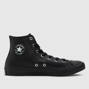 Converse black hi leather trainers youth Converse black hi leather trainers youth