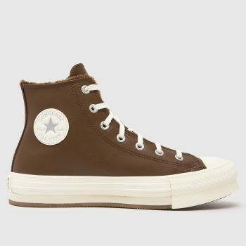 Converse Dark Brown All Star Hi EVA Lift Youth