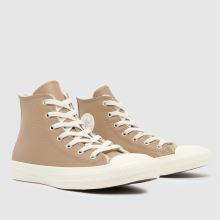 Converse All Star Hi Youth in Beige Converse All Star Hi,2 of 4