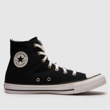 Converse All Star Hi Charms Youth in Black & White Converse All Star Hi Charms,1 of 4