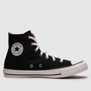 Converse Black & White All Star Hi Charms Youth