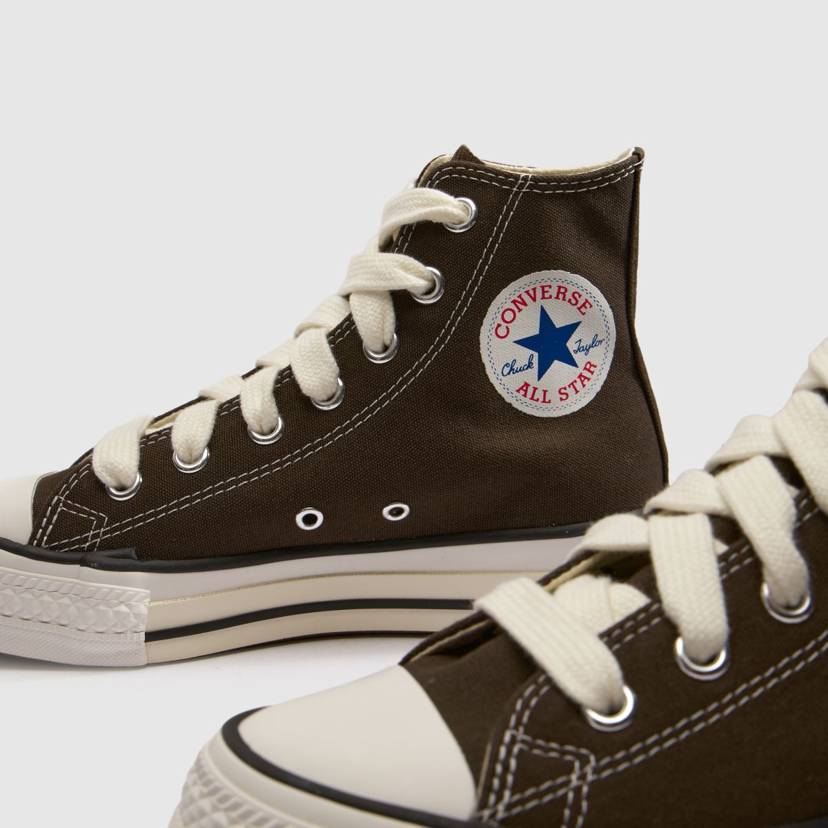 Converse Chuck Taylor Throwback Hi Youth in Dark Brown Converse Chuck Taylor Throwback Hi 7