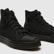 Converse Chuck Taylor Throwback Hi Youth in Black Converse Chuck Taylor Throwback Hi,3 of 4