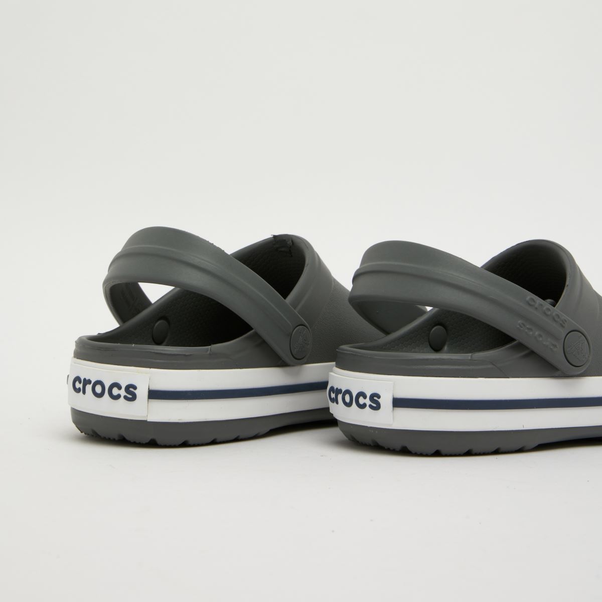 Crocs Crocband Clog Youth in Grey & Navy Crocs Crocband Clog 7