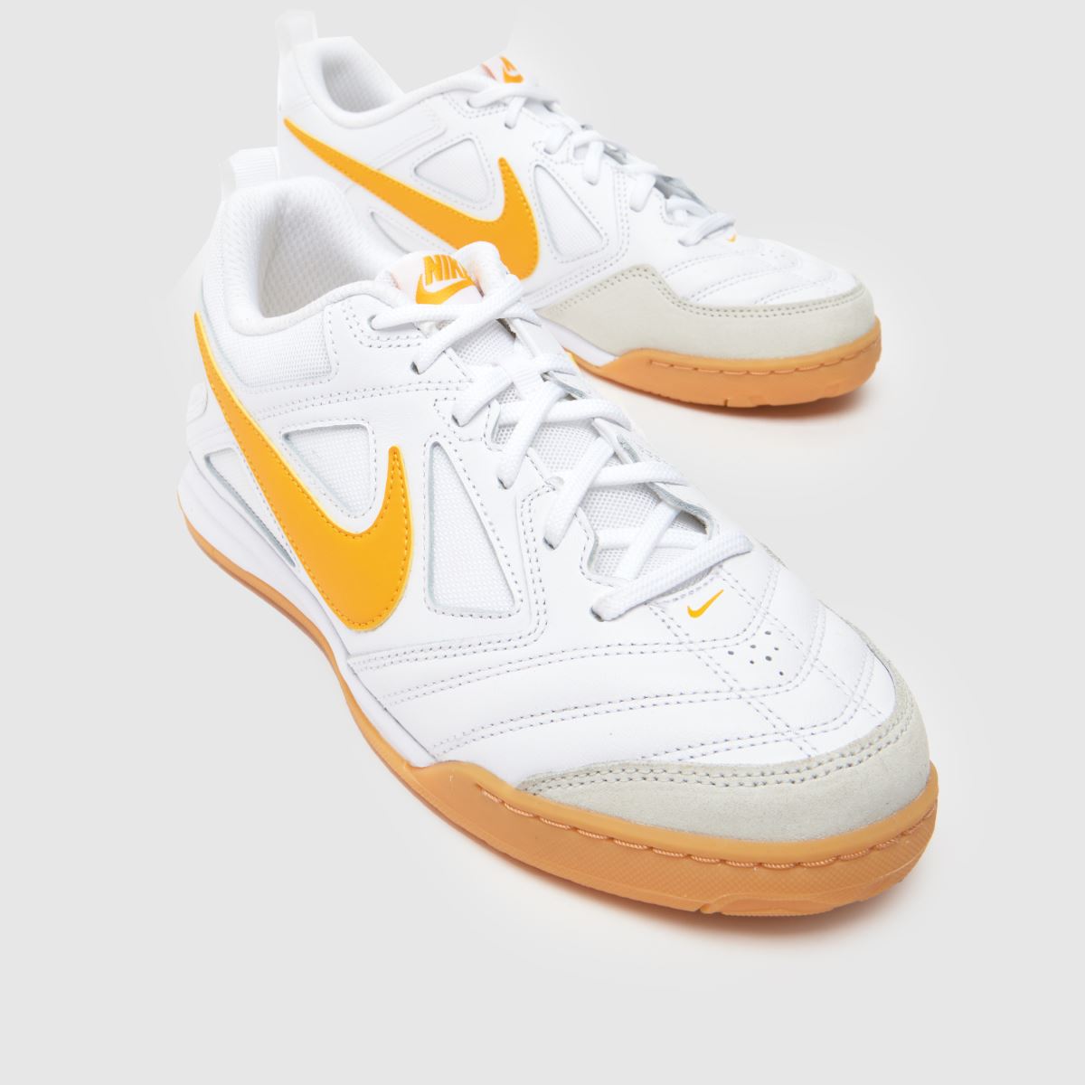 nike gato white gold