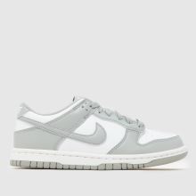 Nike Dunk Low Youth in White & grey Nike Dunk Low,1 of 4
