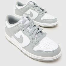 Nike Dunk Low Youth in White & grey Nike Dunk Low,3 of 4